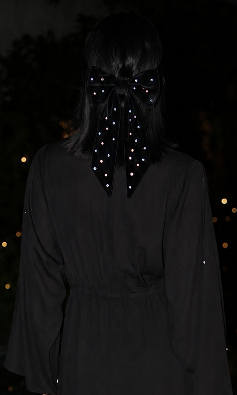 EMBELLISHED BOW (BLACK)
