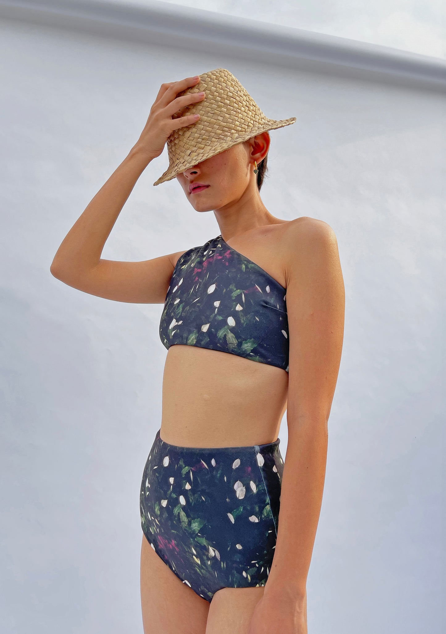 One Shoulder Swim Top