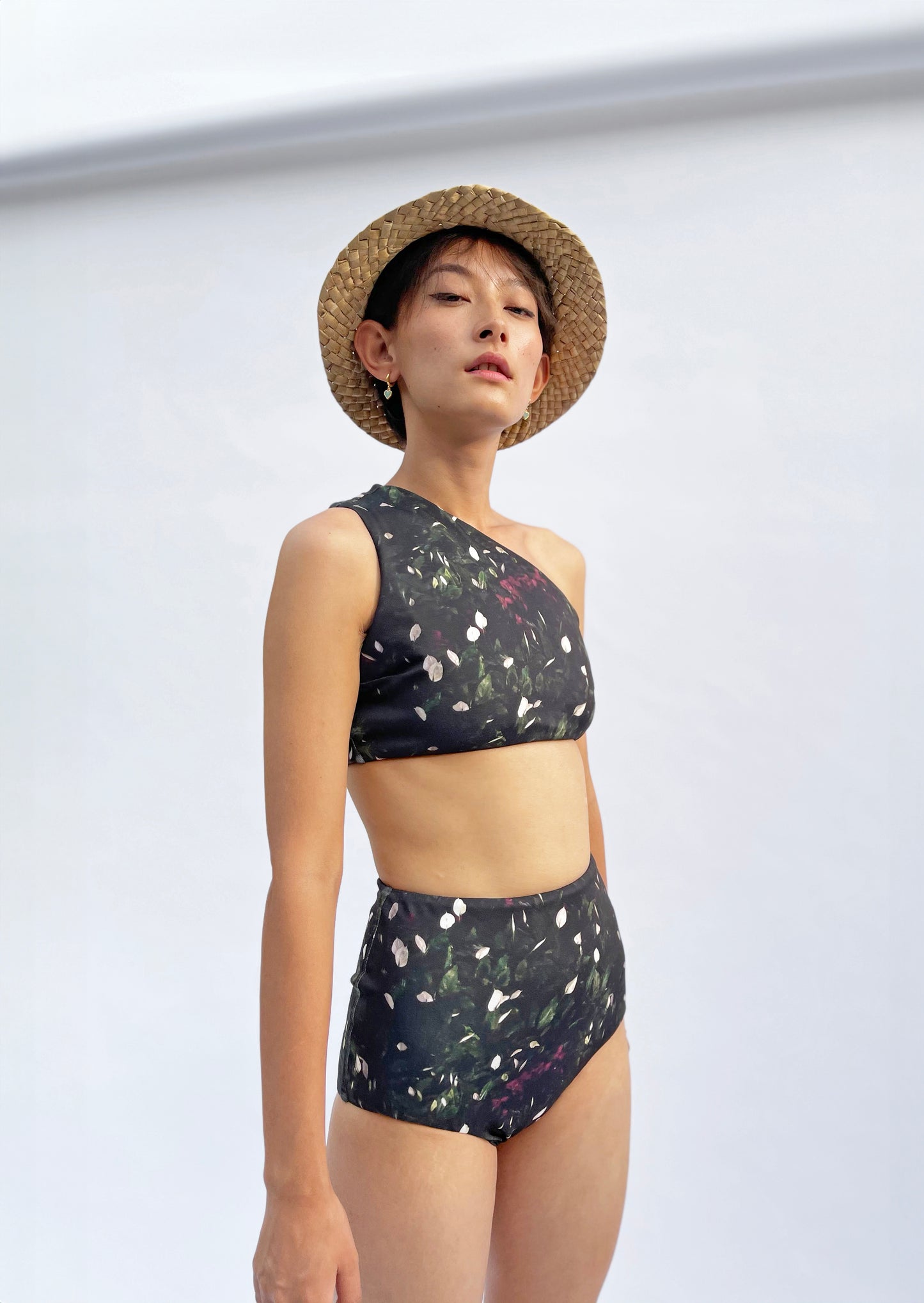 One Shoulder Swim Top