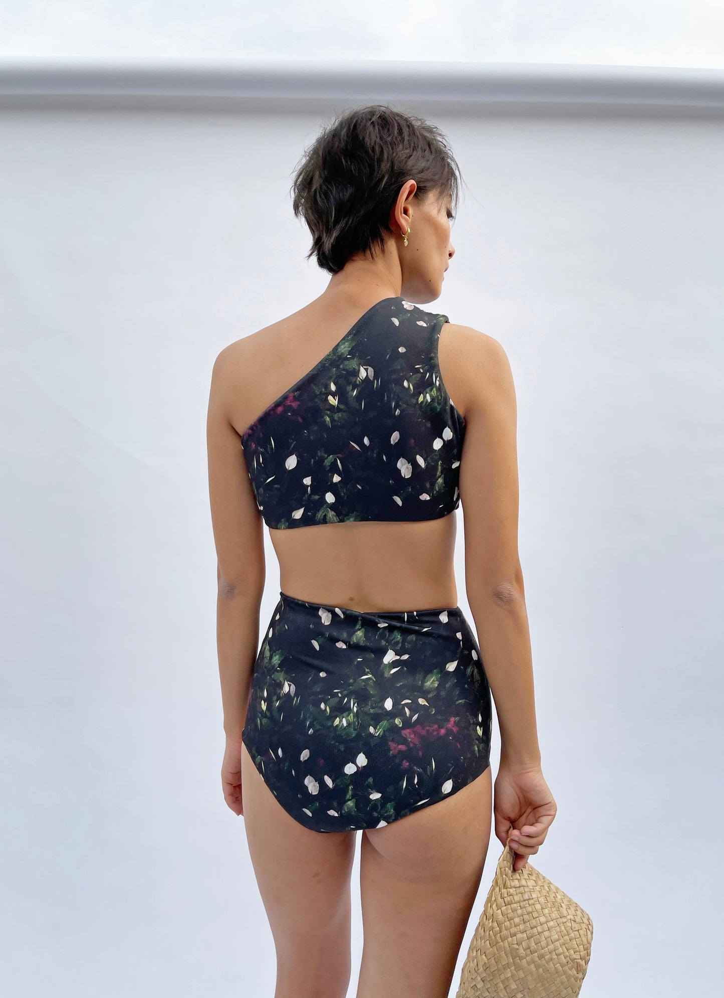 One Shoulder Swim Top