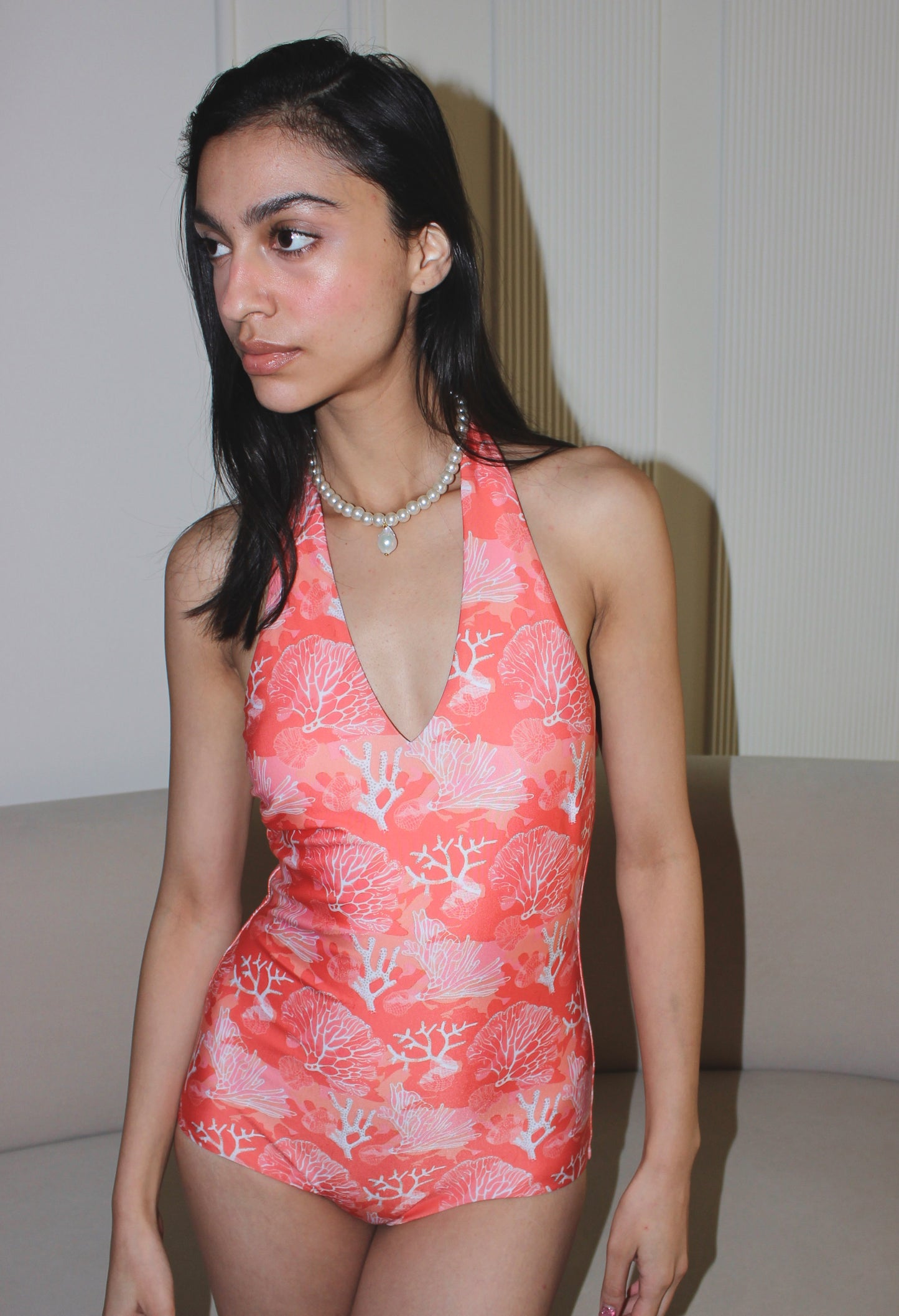 NN Coral Reef Halter Swimsuit