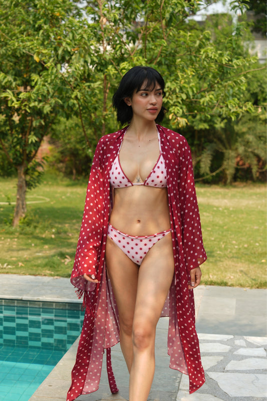 POLKA ROBE (RED)