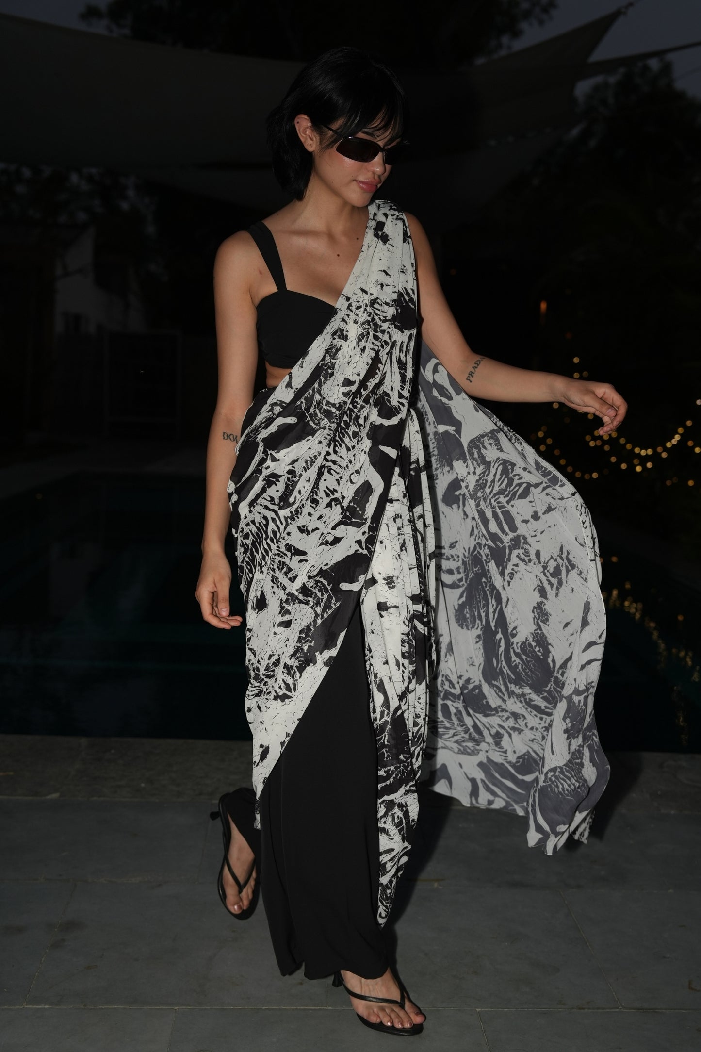 TECTONIC 3 PIECE SARI SET
